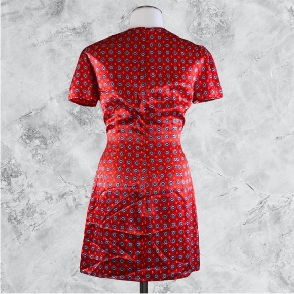 House of Harlow 1960 x REVOLVE Sofia Dress - Red Geo Tile - Picture 3 of 3